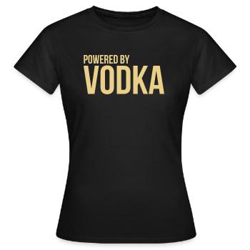 Propulsé par Vodka - T-shirt Femme - noir - Devant - AI Model Female 172 dark (172cm)