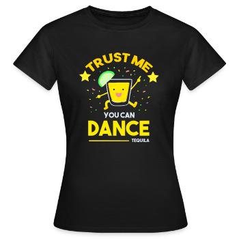 Énonciations drôles citation drôle citations inspirantes - T-shirt Femme - noir - Devant - AI Model Female 172 dark (172cm)