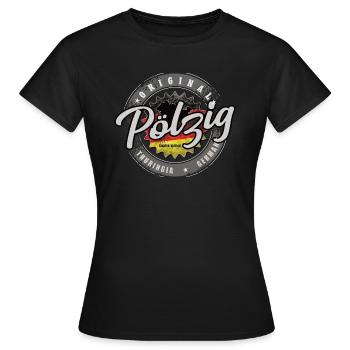 Original Germany Thüringen Pölzig - Frauen T-Shirt - Schwarz - Vorne - AI Model Female 172 dark (172cm)