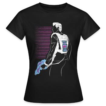 Laser Tag Sport - Frauen T-Shirt - Schwarz - Vorne - AI Model Female 172 dark (172cm)