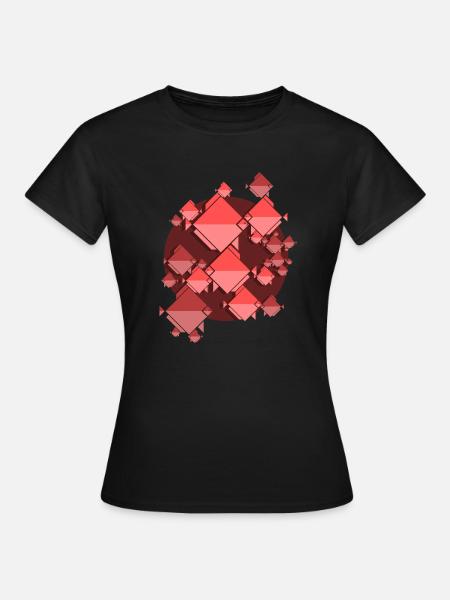 Essaim de poissons rouges - T-shirt Femme - noir