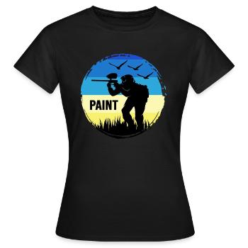 Paintball Paintball Joueur Gotcha-world - T-shirt Femme - noir - Devant - AI Model Female 172 dark (172cm)