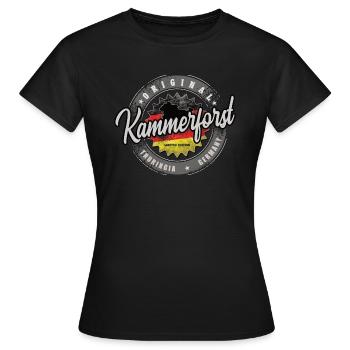 Original Germany Thüringen Kammerforst - Frauen T-Shirt - Schwarz - Vorne - AI Model Female 172 dark (172cm)