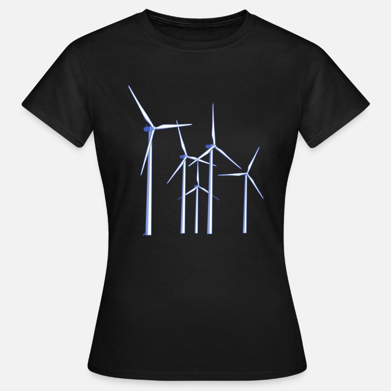 wind turbines - Women's T-Shirt - black