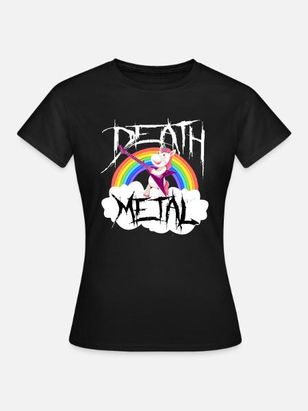 Death Metal Licorne - T-shirt Femme - noir