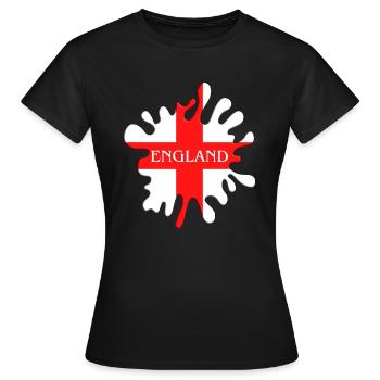 Drapeau anglais de Saint-Georges - T-shirt Femme - noir - Devant - AI Model Female 172 dark (172cm)