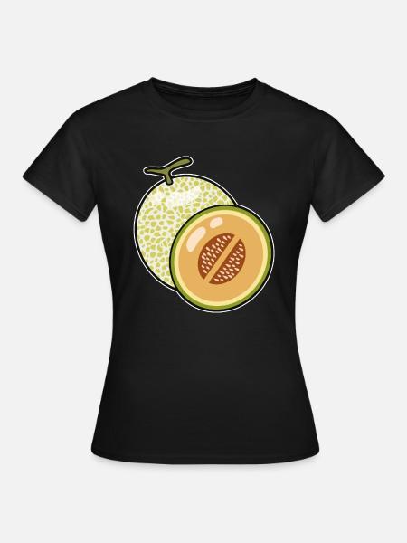 Cantaloupe Melone - Frauen T-Shirt - Schwarz