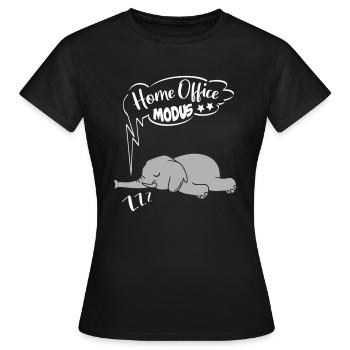 Home Office Mode Elephant Ingnorant No Nö Chef - Women's T-Shirt - black - Front - AI Model Female 172 dark (172cm)