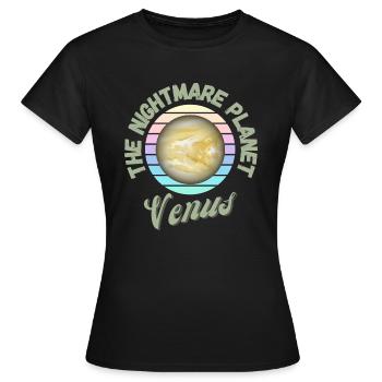 The Nightmare Planet - Venus - Women's T-Shirt - black - Front - AI Model Female 172 dark (172cm)