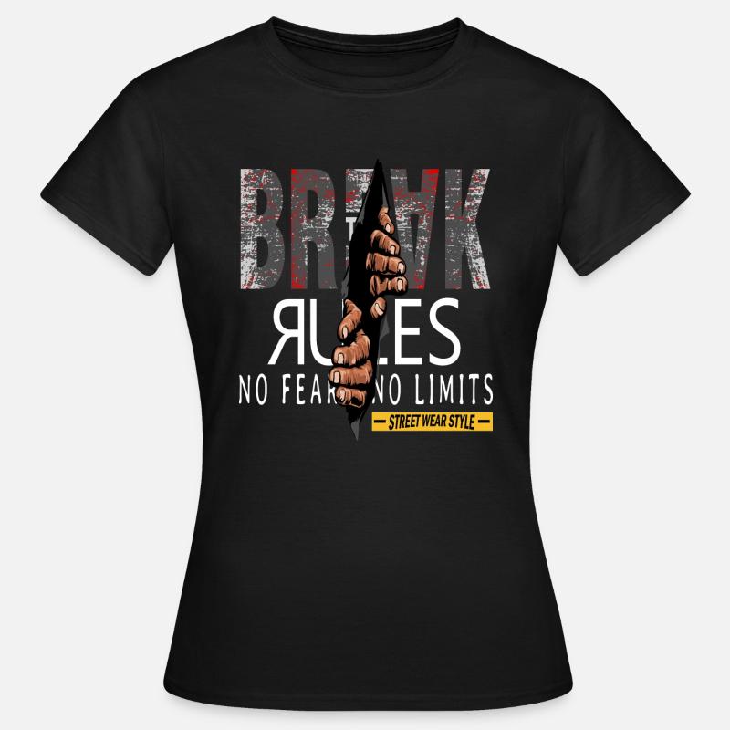 Break Rules - Regeln Brechen - Women's T-Shirt - black