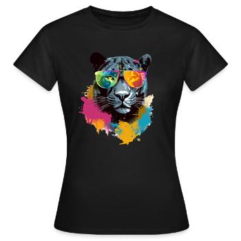 Nilai der Panther - Frauen T-Shirt - Schwarz - Vorne - AI Model Female 172 dark (172cm)