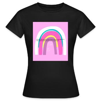 Il dit qu’il est jaloux de la lune, parce que vous regardez - T-shirt Femme - noir - Devant - AI Model Female 172 dark (172cm)