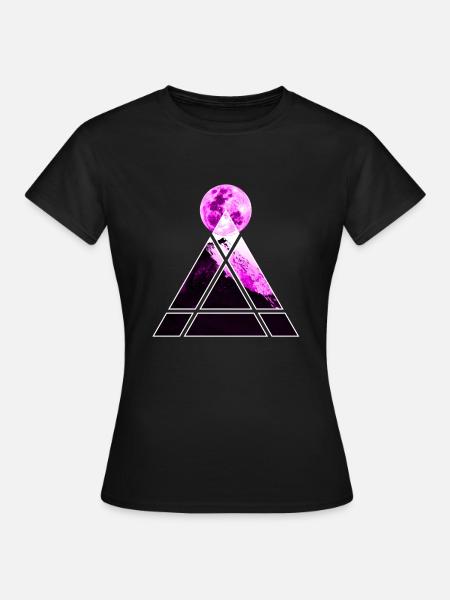 Nächtlicher Aufstieg - Frauen T-Shirt - Schwarz