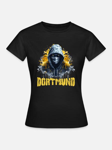 Dortmund T-Shirt für Dortmunder Ultras - Frauen T-Shirt - Schwarz