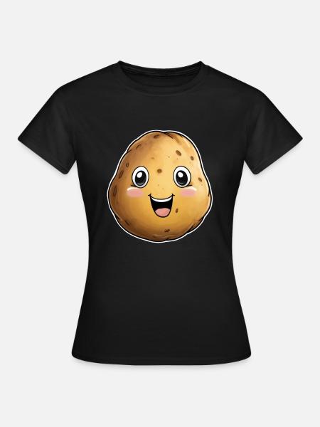 Potato Kawai - Women's T-Shirt - black