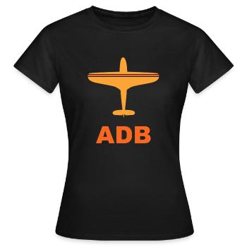 Izmir Airport - Turkey - Spotter -Spotting - Women's T-Shirt - black - Front - AI Model Female 172 dark (172cm)