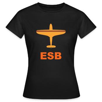 Flughafen Ankara - Türkei - Spotter - Spotting - Frauen T-Shirt - Schwarz - Vorne - AI Model Female 172 dark (172cm)