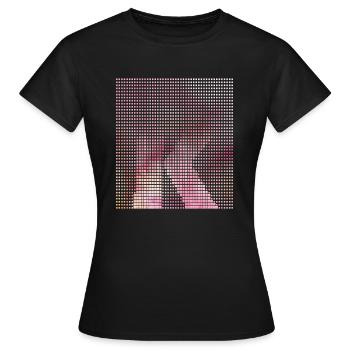 Letter K, name, the letter K - Women's T-Shirt - black - Front - AI Model Female 172 dark (172cm)