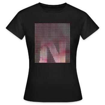 Letter N, name, the letter N - Women's T-Shirt - black - Front - AI Model Female 172 dark (172cm)