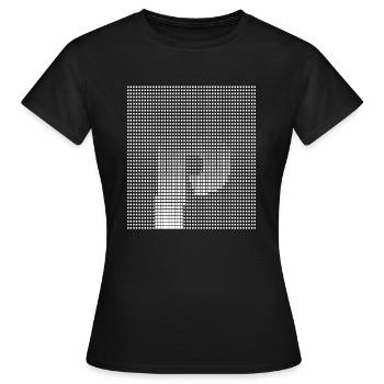Letter P, name, the letter P - Women's T-Shirt - black - Front - AI Model Female 172 dark (172cm)