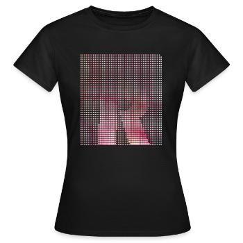 Letter R, name, the letter R - Women's T-Shirt - black - Front - AI Model Female 172 dark (172cm)