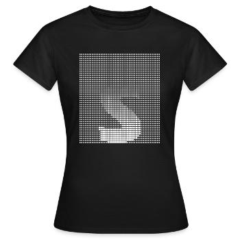 Lettre S, nom, la lettre S - T-shirt Femme - noir - Devant - AI Model Female 172 dark (172cm)