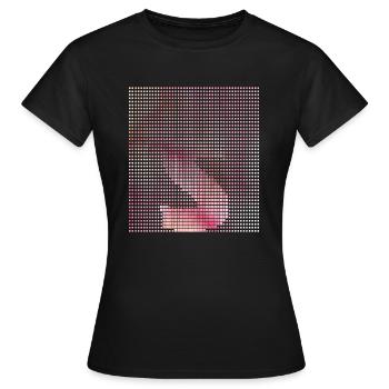 Lettre S, nom, la lettre S - T-shirt Femme - noir - Devant - AI Model Female 172 dark (172cm)