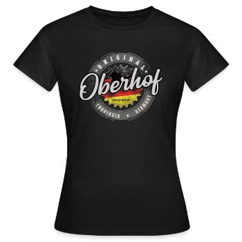 Original Germany Thüringen Oberhof - Frauen T-Shirt - Schwarz - Vorne - AI Model Female 172 dark (172cm)