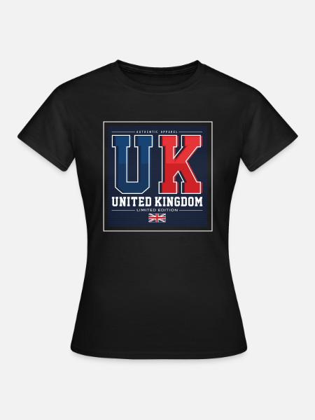 UK - Frauen T-Shirt - Schwarz