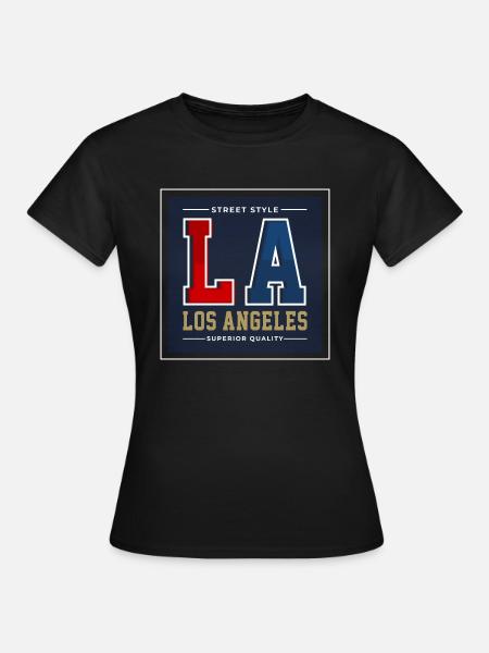 Los Angeles - Frauen T-Shirt - Schwarz