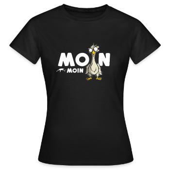 Moin Moin Mer du Nord - T-shirt Femme - noir - Devant - AI Model Female 172 dark (172cm)