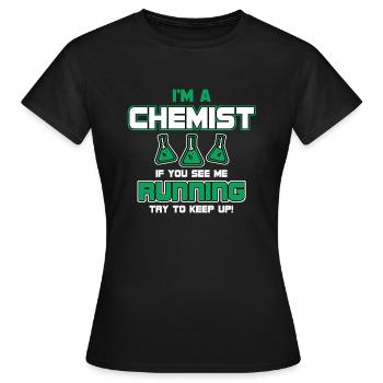 Chemist - Women's T-Shirt - black - Front - AI Model Female 172 dark (172cm)