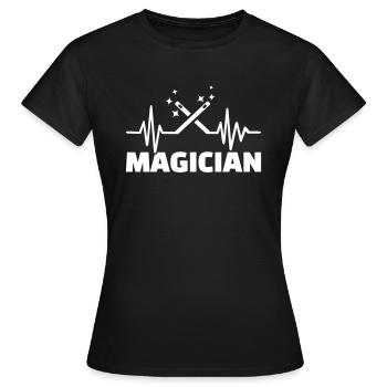 Magician - Women's T-Shirt - black - Front - AI Model Female 172 dark (172cm)