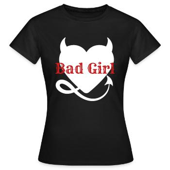 Bad Girl - T-shirt Femme - noir - Devant - AI Model Female 172 dark (172cm)