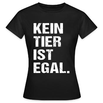 Kein Tier Ist Egal Tierschutz Tierliebhaber - Frauen T-Shirt - Schwarz - Vorne - AI Model Female 172 dark (172cm)