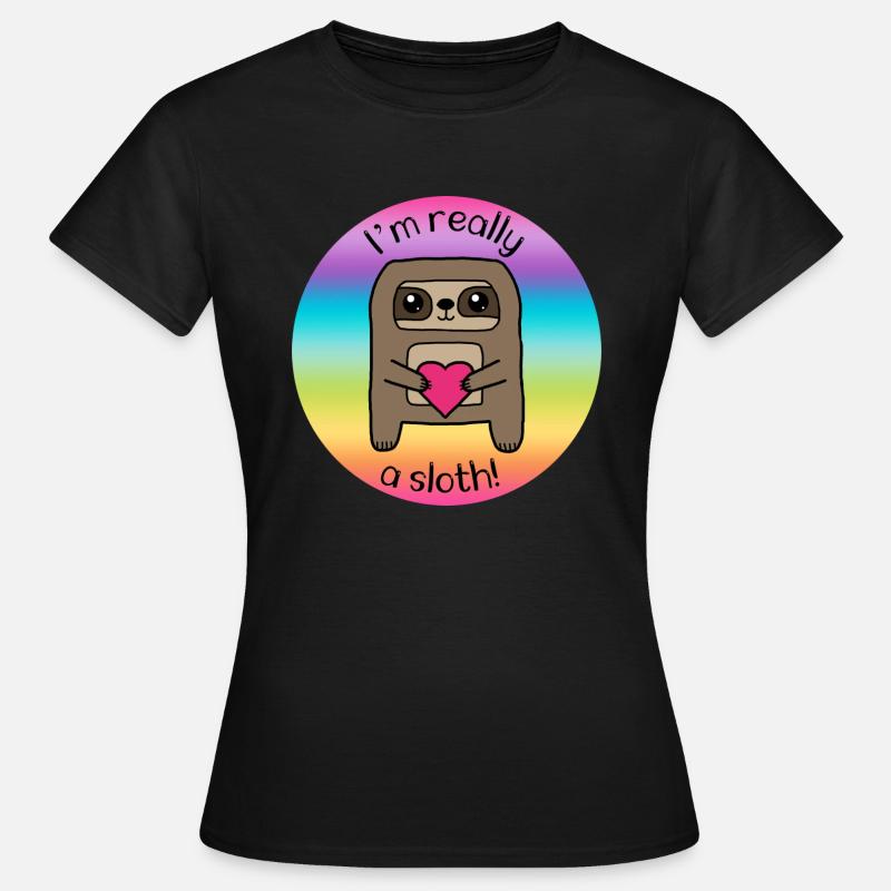 Really A Sloth - Women's T-Shirt - black