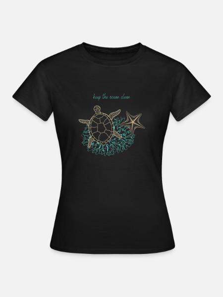 OZEAN - Frauen T-Shirt - Schwarz