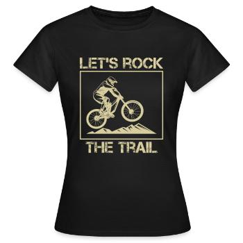 Downhill - T-shirt Femme - noir - Devant - AI Model Female 172 dark (172cm)