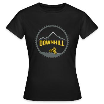 Plateau de descente - T-shirt Femme - noir - Devant - AI Model Female 172 dark (172cm)