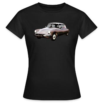 Ancienne voiture 4 - T-shirt Femme - noir - Devant - AI Model Female 172 dark (172cm)