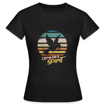 Chemises | Viens Saint - T-shirt Femme - noir - Devant - AI Model Female 172 dark (172cm)