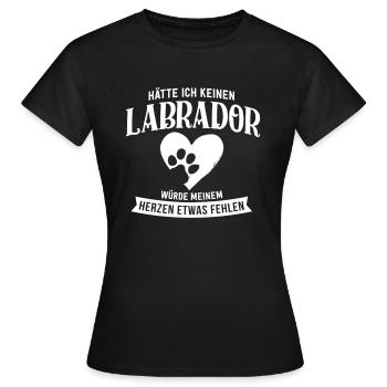 KEIN LABRADOR - Frauen T-Shirt - Schwarz - Vorne - AI Model Female 172 dark (172cm)