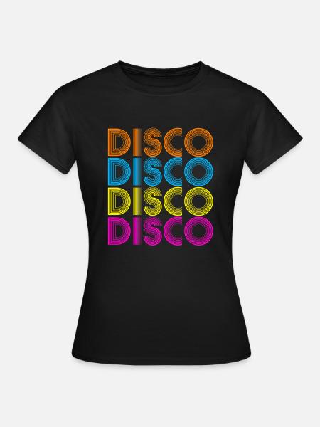 Disco Musik - Frauen T-Shirt - Schwarz