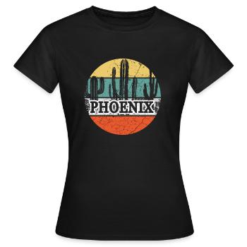 Phoenix Arizona - T-shirt Femme - noir - Devant - AI Model Female 172 dark (172cm)