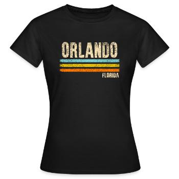 Orlando Florida - Frauen T-Shirt - Schwarz - Vorne - AI Model Female 172 dark (172cm)