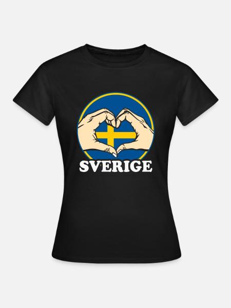 Schweden - Frauen T-Shirt - Schwarz