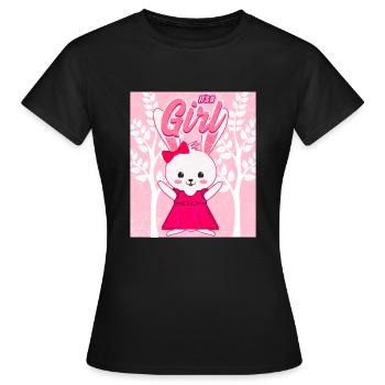 Bébé fille fille - T-shirt Femme - noir - Devant - AI Model Female 172 dark (172cm)