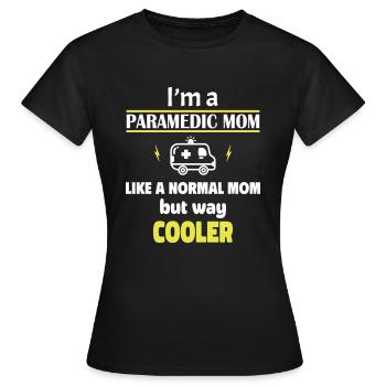 Ich bin eine Paramedic - Frauen T-Shirt - Schwarz - Vorne - AI Model Female 172 dark (172cm)