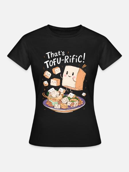 Tofu Lustiges - Frauen T-Shirt - Schwarz