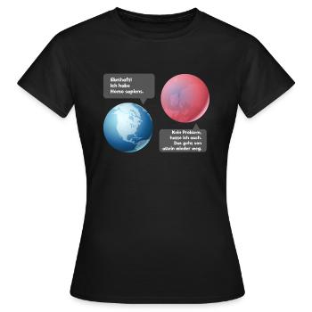 Dégoûtant - Homo sapiens! (Édition simple) - T-shirt Femme - noir - Devant - AI Model Female 172 dark (172cm)